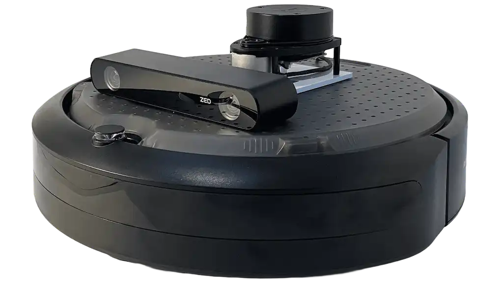 a robot vacuum with lidar sensor